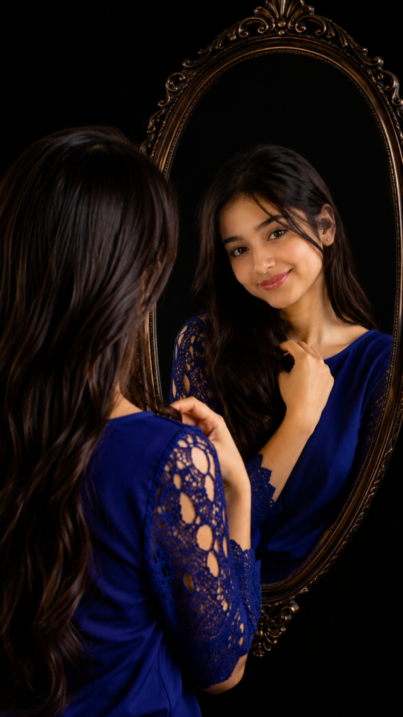 Mirror selfie look