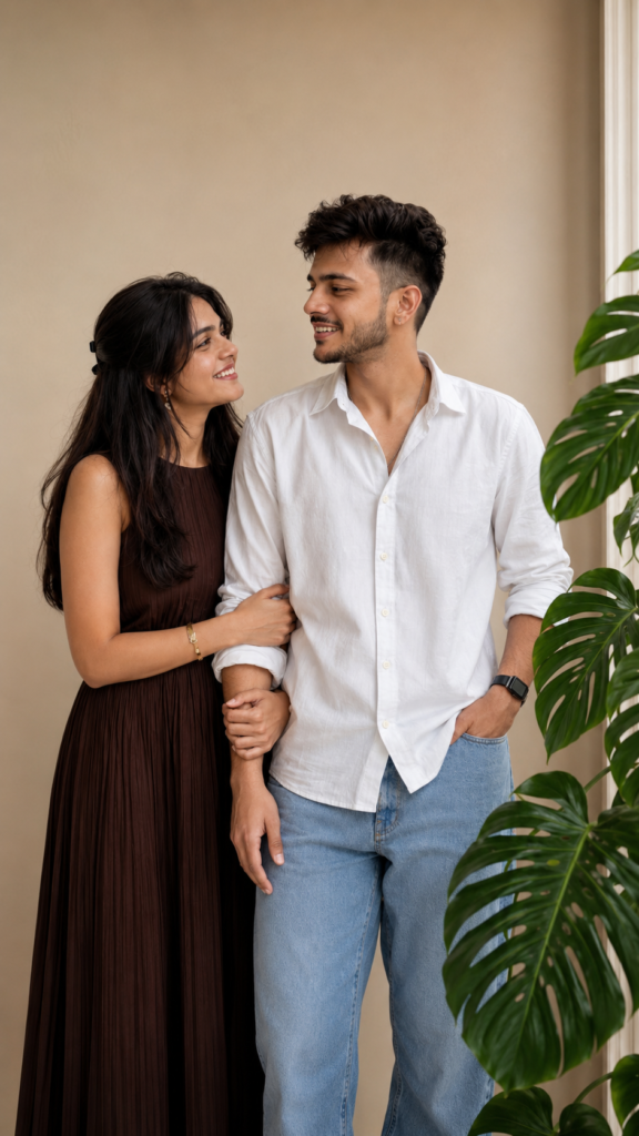 couple standing closely