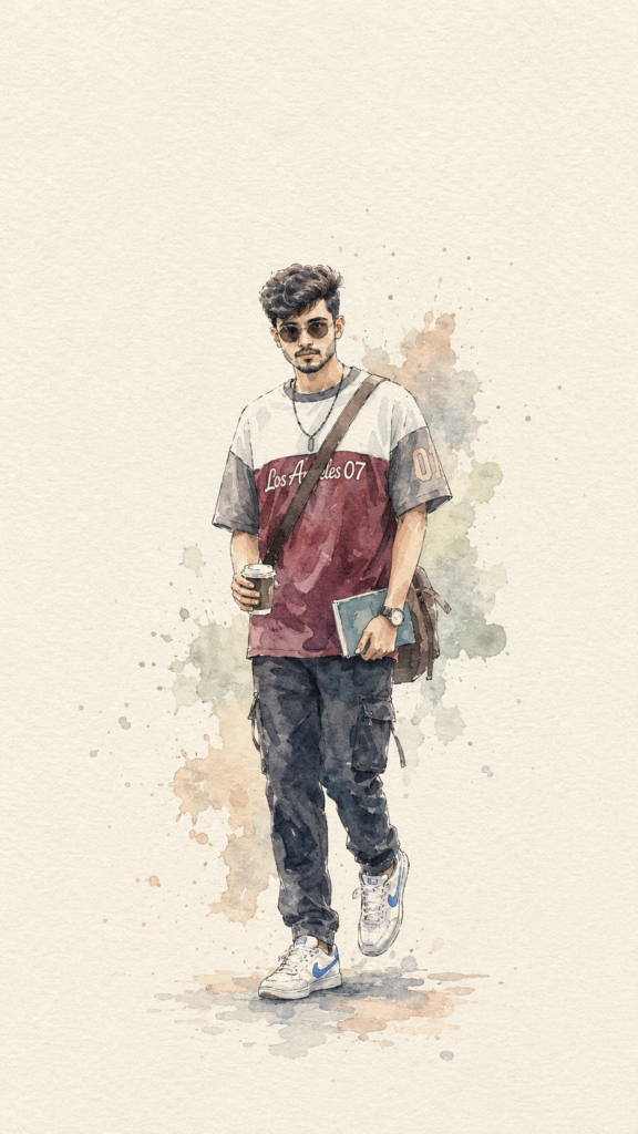illustration on textured