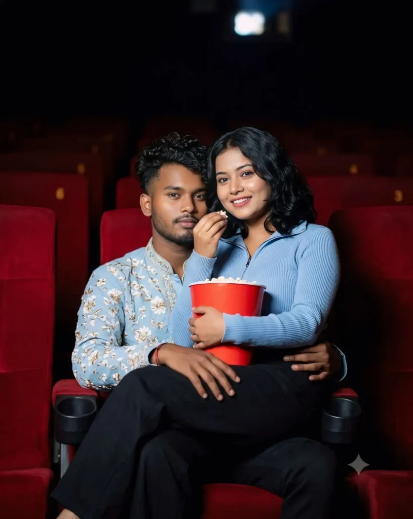 couple in a movie theater